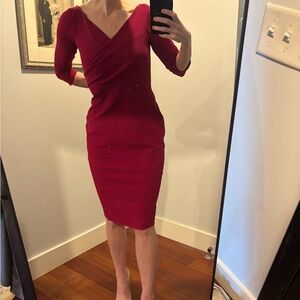 Chiara Boni Red Women's Dress bodycon size 42